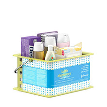 Load image into Gallery viewer, Johnson's Bath Discovery Gift Set for Parents-to-Be, Caddy with Baby Bath Time & Skin Care Essentials, Bath Kit Includes Baby Body Wash, Shampoo, Wipes, Lotion & Diaper Rash Cream, 7 Items