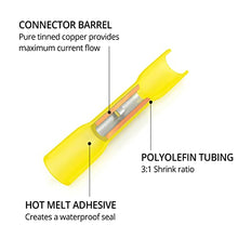 Load image into Gallery viewer, Wirefy 180 PCS Heat Shrink Butt Connectors Kit - Marine Grade Butt Connectors - Wire Butt Splice Connectors - Electrical Waterproof Heat Shrink Butts - 22-10 AWG