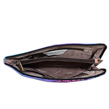 Load image into Gallery viewer, Anna by Anuschka Crossbody Organizer Bag - Genuine Leather - Dreamy Peacock Dewberry