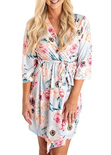 Load image into Gallery viewer, Maternity Robe and Matching Baby Set (Dusty Pink, Large)
