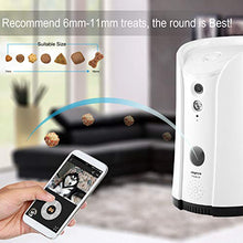 Load image into Gallery viewer, SKYMEE Dog Camera Treat Dispenser,WiFi Full HD Pet Camera with Two-Way Audio and Night Vision,Compatible with Alexa(White)