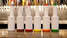 Load image into Gallery viewer, Winco Set of 6 - Flow-N-Stow Fruit Juice & Liquor Bar Pour Bottles 1 Quart (32 oz.)