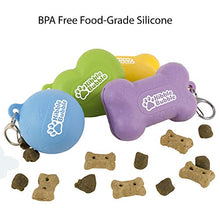 Load image into Gallery viewer, Kibble Bubble Dog Treat Pouch, Blue Bone
