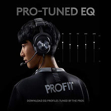 Load image into Gallery viewer, Logitech G PRO Gaming Headset 2nd Generation Comfortable and Durable with PRO-G 50 mm Audio Drivers, Aluminum, Steel and Memory Foam, for PC,PS5,PS4 - Black