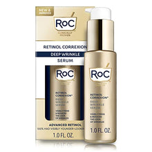 Load image into Gallery viewer, RoC Retinol Correxion Deep Wrinkle Retinol Face Serum with Ascorbic Acid, Daily Anti-Aging Skin Care Treatment, Stocking Stuffer, 1 Ounce (Packaging May Vary)