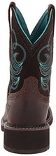 Load image into Gallery viewer, Ariat Women's Fatbaby Heritage Dapper Western Cowboy Boot, Royal Chocolate/Fudge, 7.5 M US