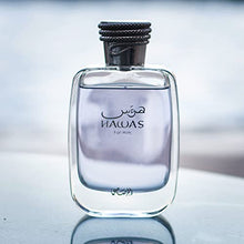 Load image into Gallery viewer, RASASI Hawas Cologne for Men | EDP Eau De Parfum 100 ML (3.4 oz) | Long-Lasting Perfume Spray | Aquatic scent designed to embody Masculine strength and Vigor | Signature Spray Bottle