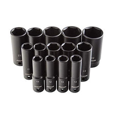 Load image into Gallery viewer, ARCAN PROFESSIONAL TOOLS 1/2 Inch Drive Deep Impact Socket Set, Metric, 11mm - 32mm, Cr-V, 14-Piece (AS21214MD)
