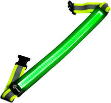 Load image into Gallery viewer, LED Reflective Belt - USB Rechargeable - High Visibility Gear for Running, Walking & Cycling - Fits Women, Men & Kids - Fully Adjustable & Lightweight - Safer Than a Reflective Vest - Green, Red, Blue
