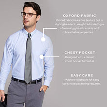 Load image into Gallery viewer, Van Heusen Men's Long Sleeve Oxford Dress Shirt, Blue, X-Large