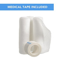 Load image into Gallery viewer, Gauze Bandage Rolls with Tape 36-Pack, Stretch Bandage Roll, 4 x 4 Yards Stretched, Breathable White Gauze Bandages, Bulk Gauze Rolls for Home, Gym & Office Use, Absorbent Bandage Rolls