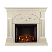 Load image into Gallery viewer, SEI Furniture Sicilian Harvest Traditional Style Electric Fireplace, Ivory
