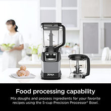 Load image into Gallery viewer, Ninja AMZ493BRN Compact Kitchen System, 1200W, 3 Functions for Smoothies, Dough & Frozen Drinks with Auto-IQ, 72-oz.* Blender Pitcher, 40-oz. Processor Bowl & 18-oz. Single-Serve Cup, Grey