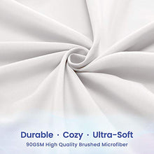 Load image into Gallery viewer, SLEEP ZONE Bed Sheet Set Repreve Microfiber Bedding Sheets Ultra Soft Wrinkle Free Hypoallergenic Fade Resistant with Deep Pocket Easy Care, White, Queen