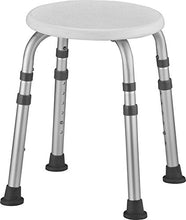 Load image into Gallery viewer, NOVA Medical Products Bath Stool, Adjustable Round Bath and Shower Seat Stool, Portable for Travel, White