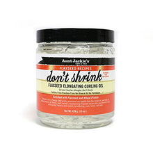 Load image into Gallery viewer, Aunt Jackie's Flaxseed Recipes Don't Shrink Elongating Hair Curling Gel for Natural Curls, Coils and Waves, Helps Prevent Dryness and Flaking, 15 oz