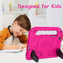 Load image into Gallery viewer, BMOUO for Samsung Galaxy Tab A 8.0 Case 2019 SM-T290/T295, Tab A 8.0 2019 Case with Screen Protector, Shockproof Light Weight Handle Stand Galaxy Tab A 8.0 inch 2019 Kids Case Without S Pen - Rose