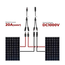Load image into Gallery viewer, BougeRV Solar Connectors Y Branch Parallel Adapter Cable Wire Plug Tool Kit for Solar Panel