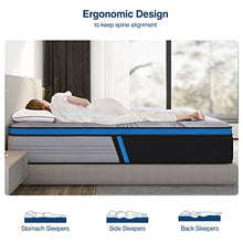Load image into Gallery viewer, Queen Mattress, Avenco Queen Size Mattress Medium Firm, 12 Inch Hybrid Queen Mattress in a Box, Gel Memory Foam with Pocket Spring for Motion Isolation, Edge Support, CertiPUR-US & ISPA