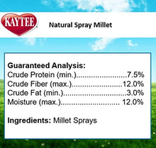 Load image into Gallery viewer, Kaytee Spray Millet Treat for Pet Birds, 7 Ounce