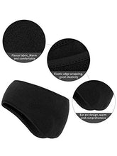 Load image into Gallery viewer, 6 Pieces Ear Warmer Headbands Winter Ear Muffs Headband Sports Full Cover Headbands for Outdoor Activities Sports Fitness (Black)