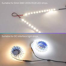 Load image into Gallery viewer, HitLights LED Strip Connector 2Pin 8mm LED Connector Kit Include Solderless Gapless Connector, 6Inch Jumper Connector, DC Female and Connector, DC Jack Splitter for 3528 5050 LED Strip