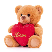 Load image into Gallery viewer, Lazada Teddy Bear with Heart Stuffed Animal(I Love You) Gifts 8 Inches