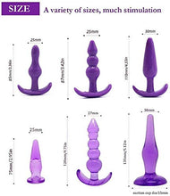 Load image into Gallery viewer, Amal Bu~tt P~lu~g Soft Silicone Anales Trainer Kit for Women Men Beginners Body Training Anale Beads Plug Sticks Wand Model