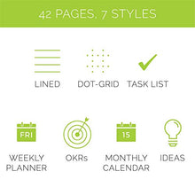 Load image into Gallery viewer, Rocketbook Fusion Smart Reusable Notebook - Calendar, To-Do Lists, and Note Template Pages with 1 Pilot Frixion Pen & 1 Microfiber Cloth Included - Infinity Black Cover, Letter Size (8.5" x 11")