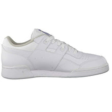 Load image into Gallery viewer, Reebok Men's Workout Plus Sneaker, White/Royal, 11 M US