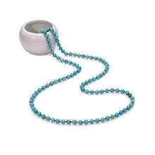 Load image into Gallery viewer, Natural Turquoise Endless Necklace Bohemian Long Beaded Strand Handmade Knotted Jewelry for Women Girls Fashion Multi-strand Gemstone Necklace for Her 47.5”