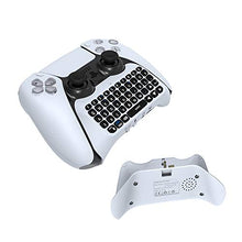 Load image into Gallery viewer, Donop Wireless Controller Keyboard for PS5 Controllers, Built-in Speaker & 3.5MM Audio Jack, for Play-Station 5 Controller Voice Chat Board (White)