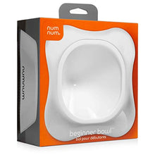 Load image into Gallery viewer, NumNum Beginner Bowl & Pre-Spoon GOOtensil | Baby Bowl and 3 Spoon Set (First Stage + Second Stage) | BPA Free Silicone Self Feeding Baby + Toddler Dish & Utensil