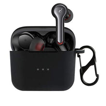 Load image into Gallery viewer, Haotop Case Compatible with Skullcandy Indy, Soft and Flexible, Scratch/Shock Resistant Cover with Carabiner (Not for Skullcandy Indy EVO)(Dark Black)