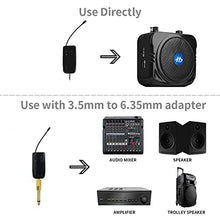 Load image into Gallery viewer, Wireless Microphone System for 2 People, 2.4G Dual Wireless Headset Mics Ideal for Speakers, Voice Amplifier, PA System, Teacher, Tour Guides, Fitness Instructor