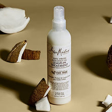 Load image into Gallery viewer, SheaMoisture 100% Virgin Coconut Oil Leave-in Conditioner Treatment for All Hair Types 100% Extra Virgin Coconut Oil Silicone Free Conditioner 8 oz