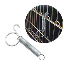 Load image into Gallery viewer, ZRM&E 2pcs 85mm Multifunctional Cage Door Spring Hook Metal Finger Spring Latch Hook for Fixing Pet Cage Door