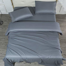 Load image into Gallery viewer, SONORO KATE Bed Sheet Set Super Soft Microfiber 1700 Thread Count Luxury Egyptian Sheets 16-Inch Deep Pocket,Wrinkle and Hypoallergenic-4 Piece (Dark Grey, King)