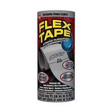 Load image into Gallery viewer, Flex Tape Rubberized Waterproof Tape, 8" X 5', Gray