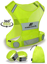 Load image into Gallery viewer, No.1 Reflective Vest Running Gear - YOUR BEST CHOICE TO STAY VISIBLE UltraLight & Comfy Motorcycle Reflective Vest - Large Pocket & Adjustable Waist - Safety Vest In 6 Sizes (Small, Yellow - Vest Set)