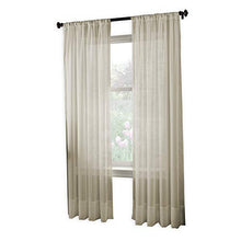Load image into Gallery viewer, Curtainworks 1Q804004OY Soho Voile Curtain Panel, 144", Oyster