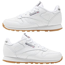 Load image into Gallery viewer, Reebok Boy's Classic Leather Footwear, White/Gum/INT, 3.5