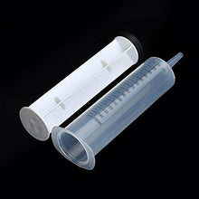 Load image into Gallery viewer, 3 Pack 150ml Syringes with 27.6-Inch Tubes, Large Plastic Syringe for Scientific Labs, Nutrient Measuring, Watering, Refilling