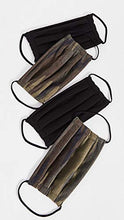 Load image into Gallery viewer, Z Supply Women's Face Coverings 4 Pack, Camo Green/Black, One Size