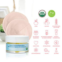 Load image into Gallery viewer, SHOOSHA Rescue Nipple Balm, 0.68 oz USDA Organic Nipple Cream for Breastfeeding w/Bonus Nursing Pads, Nipplecream w/ 1 Pair Nipple Shields, Postpartum Care Breast Feeding Essentials, Nipple Butter