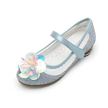 Load image into Gallery viewer, DREAM PAIRS Girls SDFL221K Dress Shoes Low Heel Party Princess Shoes Blue/Glitter Size 9 Toddler