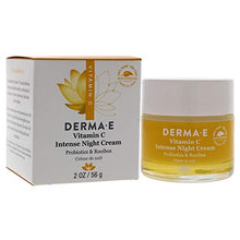 Load image into Gallery viewer, DERMA E Vitamin C Intense Night Cream – Brightening and Hydrating Facial Skin Renewing Cream – Anti-Aging Overnight Facial Moisturizer 2 oz