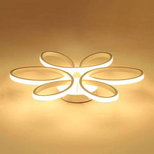 Load image into Gallery viewer, Modern Ceiling Light Fixture, CraftThink Flush Mount 23" Wide Silicon Gel Twist Semi Flush Light Nordic Style LED Ceiling Fixture for Living Room Bedroom Office, Warm Light Source