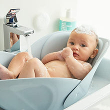 Load image into Gallery viewer, Soft Sink Baby Bath by Frida Baby Easy to Clean Baby Bathtub + Bath Cushion That Supports Baby's Head