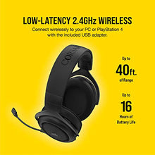 Load image into Gallery viewer, Corsair HS70 Pro Wireless Gaming Headset - 7.1 Surround Sound Headphones for PC, MacOS, PS5, PS4 - Discord Certified - 50mm Drivers – Carbon